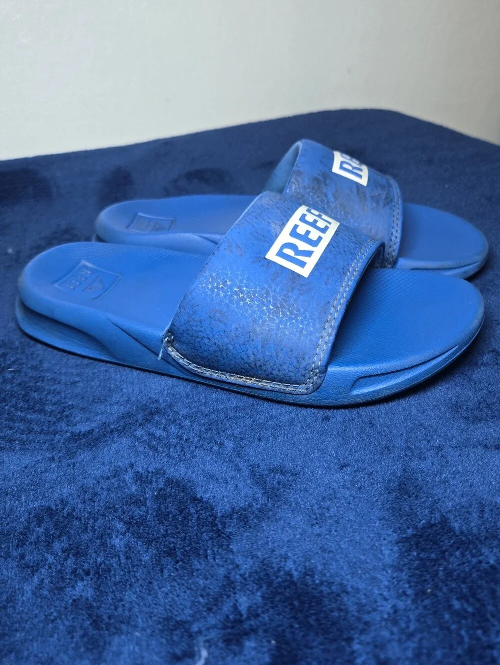 Reef Kids Slide Sandals Lightweight Water Ready Blue  Size 3